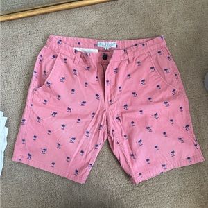 Men’s shorts, pink/blue. Size 36.